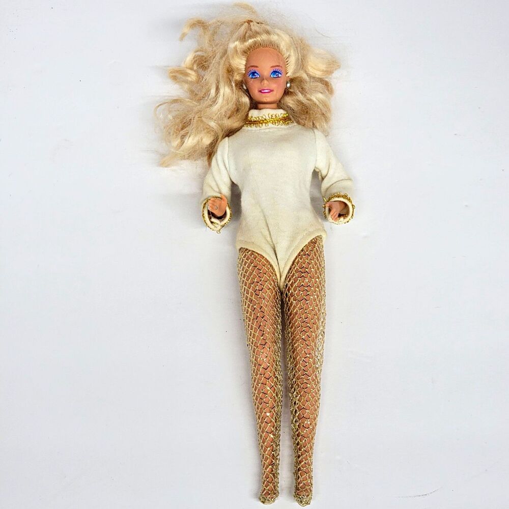 Vintage 1992 Hollywood Hair Barbie Doll Mattel 2308 Original Outfit Jewelry